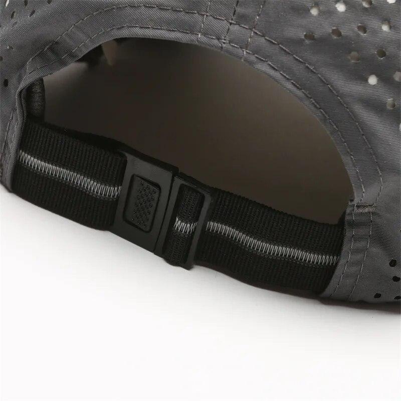 Solid Color Light Plate Men's Hat Summer Breathable Large Mesh Cap Fast Drying Sun Protection Shade Baseball Cap