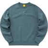 Nike Solid Logo Print Raglan Loose Fit Crew Neck Long Sleeve Sweatshirt Men Sweatshirt Mineral-Slate FN8160-382