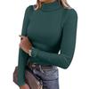 Women's Slim Bottom T-shirt Fashion Casual Gradient Solid Round Neck Pullover Long Sleeve Top