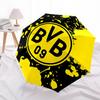 BVB, Dortmund Automatic Opening and Closing, 8 Rib Structure Portable Umbrella, Suitable for Men and Women In All Seasons  Perfect Gift for