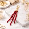 DIY Handmade Bead Keychain Hanging Decoration Car Key Ring Fashion Bag Keychain  Jewelry Gift