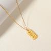 18K Gold Plated Pearls Chain Star Pendant Necklace Sturdy Stainless Steel Waterproof Jewelry Accessory for Women