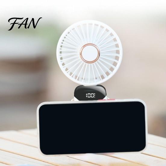 Cordless Handheld Cooling Fan Portable Fan, Foldable Mini with Strong Wind, 3 Speed Quiet Desk for Travel Office, USB Personal School