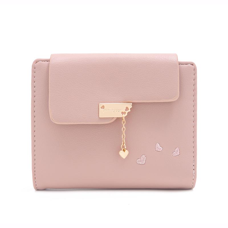 Lommebok Dame Kort Ins Kjærlighet Anheng Multi-kort Brettbar Skinnlommebok