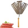 Stainless Steel Hot Meat Patty Spatula Heat Resistant BBQ Spatula New Burger Flip Smasher  Kitchen