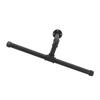 Wall Mount Clothes Rack Floating Iron Pipe Coat Hat Rack Multifunctional Clothing Hanger Black