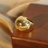 Fashion Women'S Stainless Steel Ring Oval Female Luxury Ring Punk Accessories Aesthetics Zircon Party Gift Wholesale