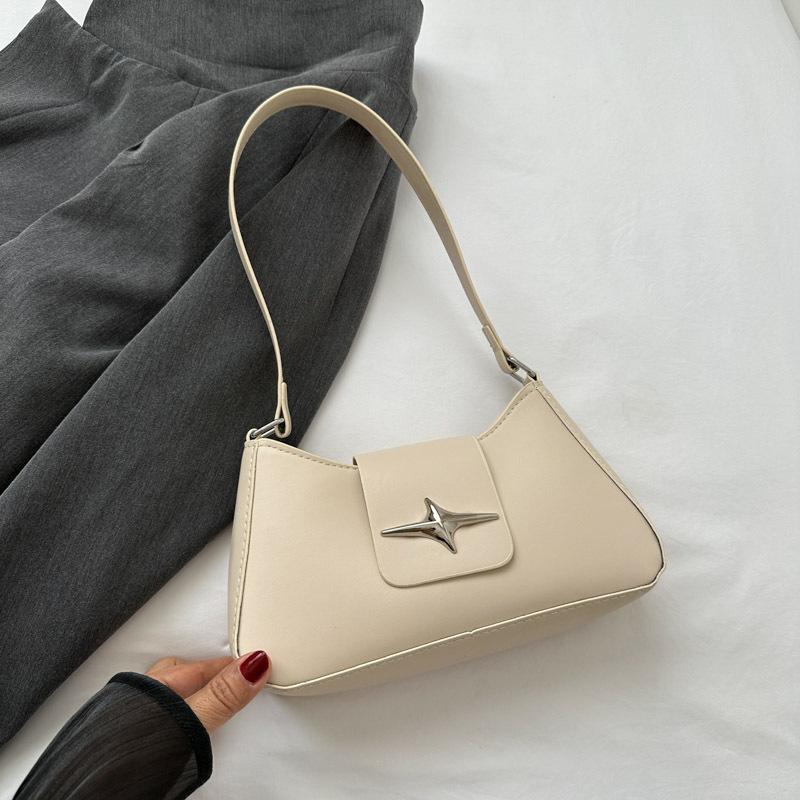 Fashion Simple Casual Women Daily Underarm Single Shoulder Baguette Bag