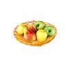 1PC Bamboo Vine Fruit Frame Plastic Rotundity Fruit Shop Ellipse Tray Storage Basket Weaving Supermarket Fruit Basket