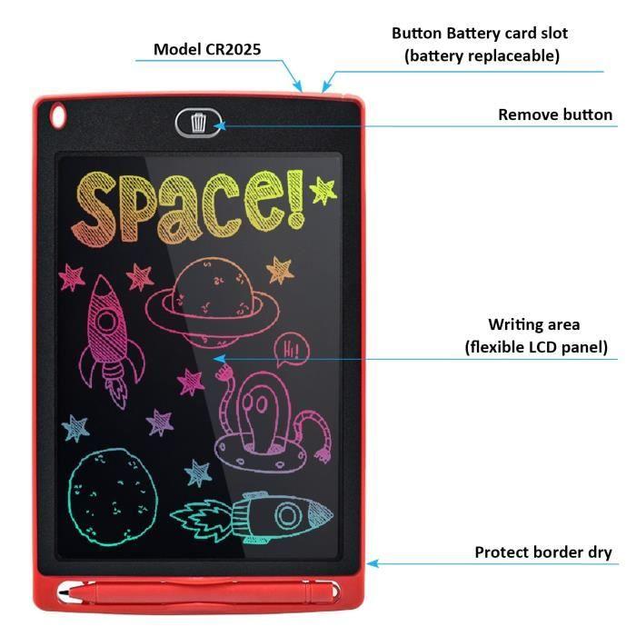 Electronic Drawing Board - Type 6.5inch - 8.5 Inches - Black Color - For Children