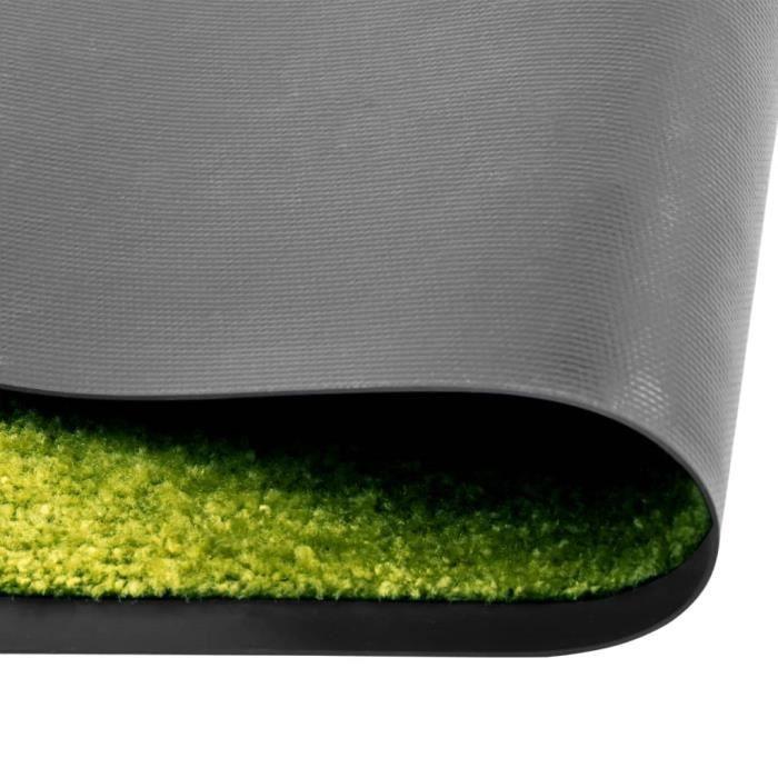 VidaXL Paillasson lavable Vert 90x120 cm