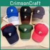 P Letter The Embroidery Mens Summer Sun Protection Baseball Cap Hat Breathable