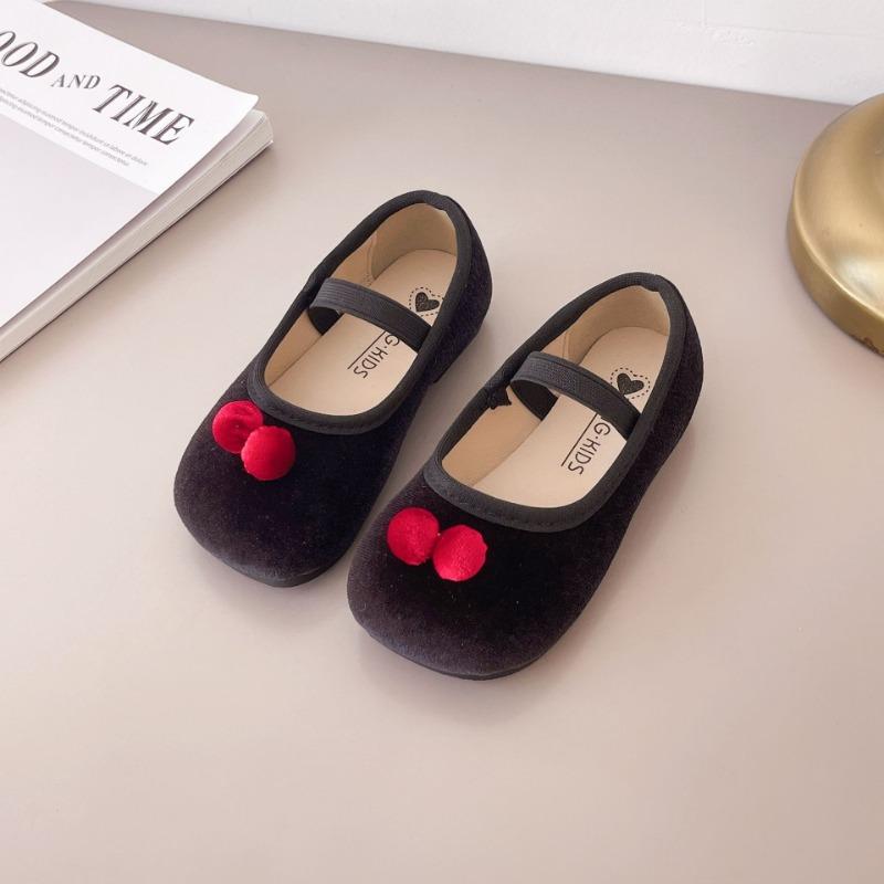 

Весенние пинетки Новая модная плоская обувь для маленькой девочки Изысканный элегантный темперамент Детская обувь Мягкая Нескользящая Удобная Обувь принцессы 15insole11.5cm чёрный