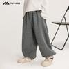 Autumn 2025 Korean Version Loose Knit Sweats: Fairy Tale Memory Big Boy Breathable Long Pants