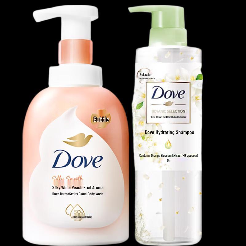 Dove Rich Bath Foam & Hydrating Shampoo Set