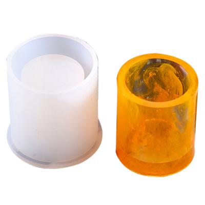 Silicone Mold Pen Container Cube Cylinder Storage Holder Handmade DIY Supplies