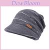 Autumn Winter Acrylic Knit Beanie Hat With Windproof Warmth For Casual Women