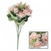 7 Heads Silk Rose Flowers Bouquet Decoration for Home Office and Wedding