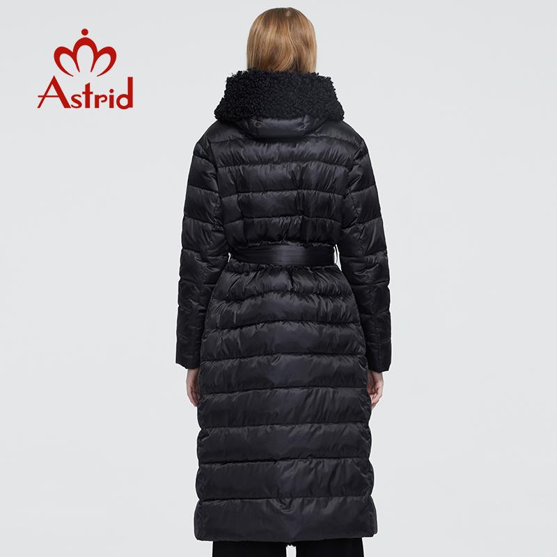 Coat ZIAI 2024 New Winter Women Long Warm Parka Jacket with Natural Rabbit Fur Hood Large Sizes Female Clothing Design ZR-7518