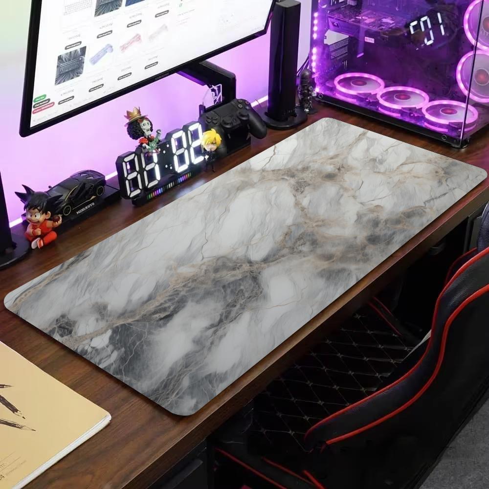 Marble Mouse Pad Large Computer Office Game Table Mats XXL Rubber Antislip Gaming Keyboard Mousepads Long Desk Pads