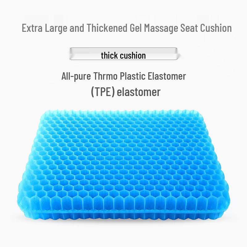 Extra Large Honeycomb Cooling Gel Seat Cushion for Office & Car