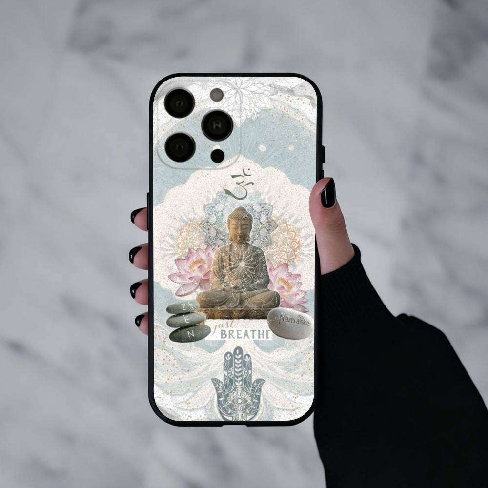 The B-Buddha Art  Phone Case Silicone Soft For IPhone 17pro 16 15 14 13 12 11 X XR Plus Pro Max Plus