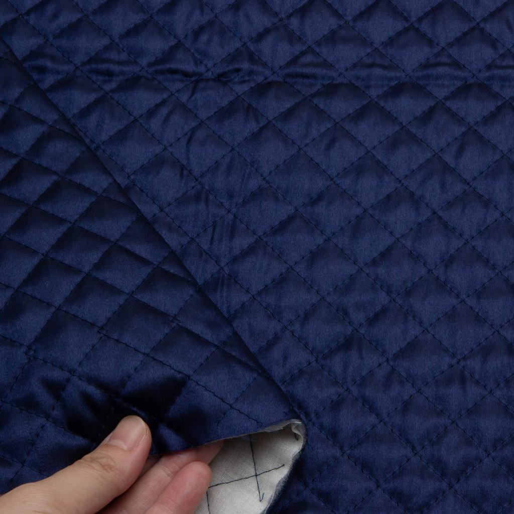 Cosmo Textile Satin Quilting Fabric Width 110cm X 1m Cut Off Navy Blue Kindergarten Entrance Supplies AQ1500-118-1M Crafts/Handmade