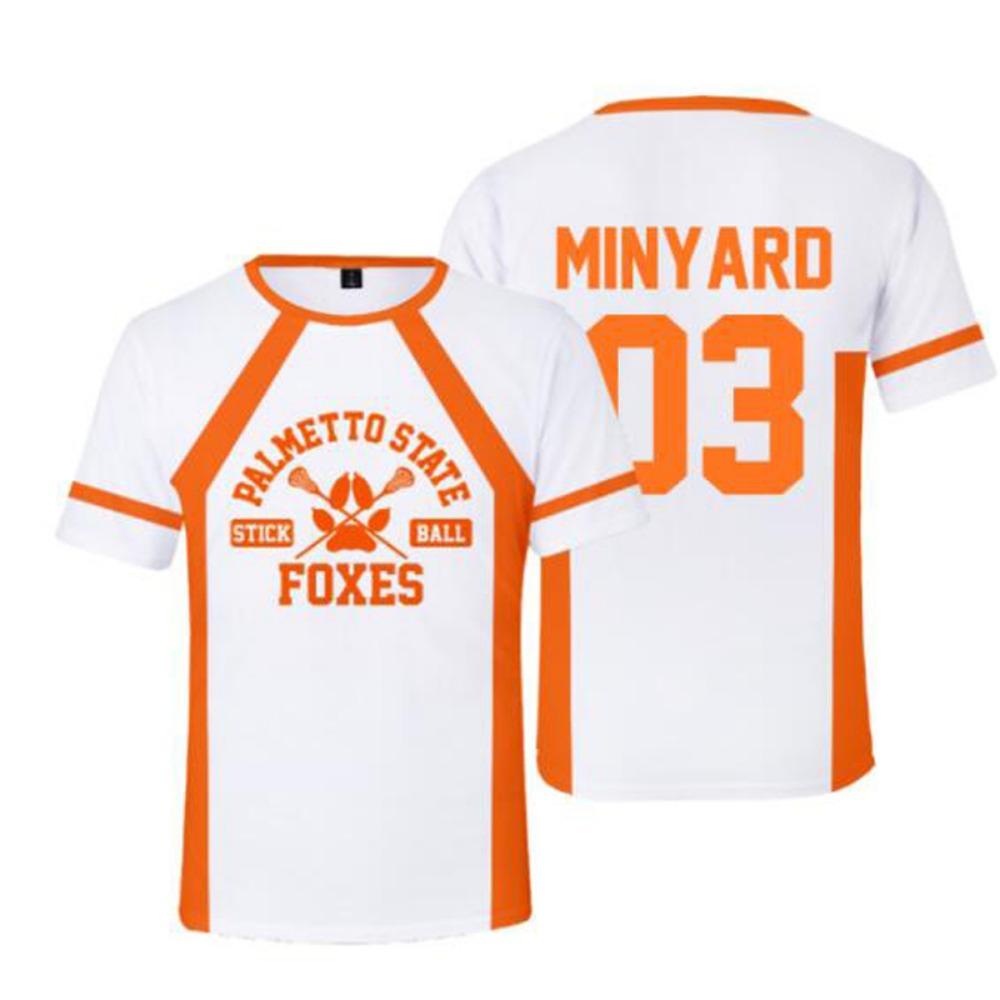 The Foxhole Court Palmetto State Foxes 3D T Shirt Unisex Summer Short Sleeve Funny Tshirt Graphic Tee Streetwear Lacrosse Jersey