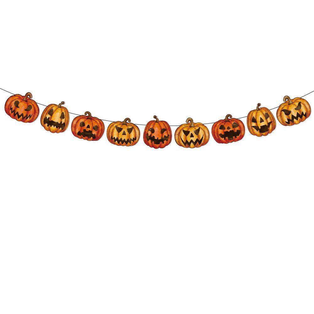 Halloween Decoration Horror Pumpkin Ghost Face Banner Pumpkin Spiral Pendants Kids Happy Halloween Party Decor For Home 2025