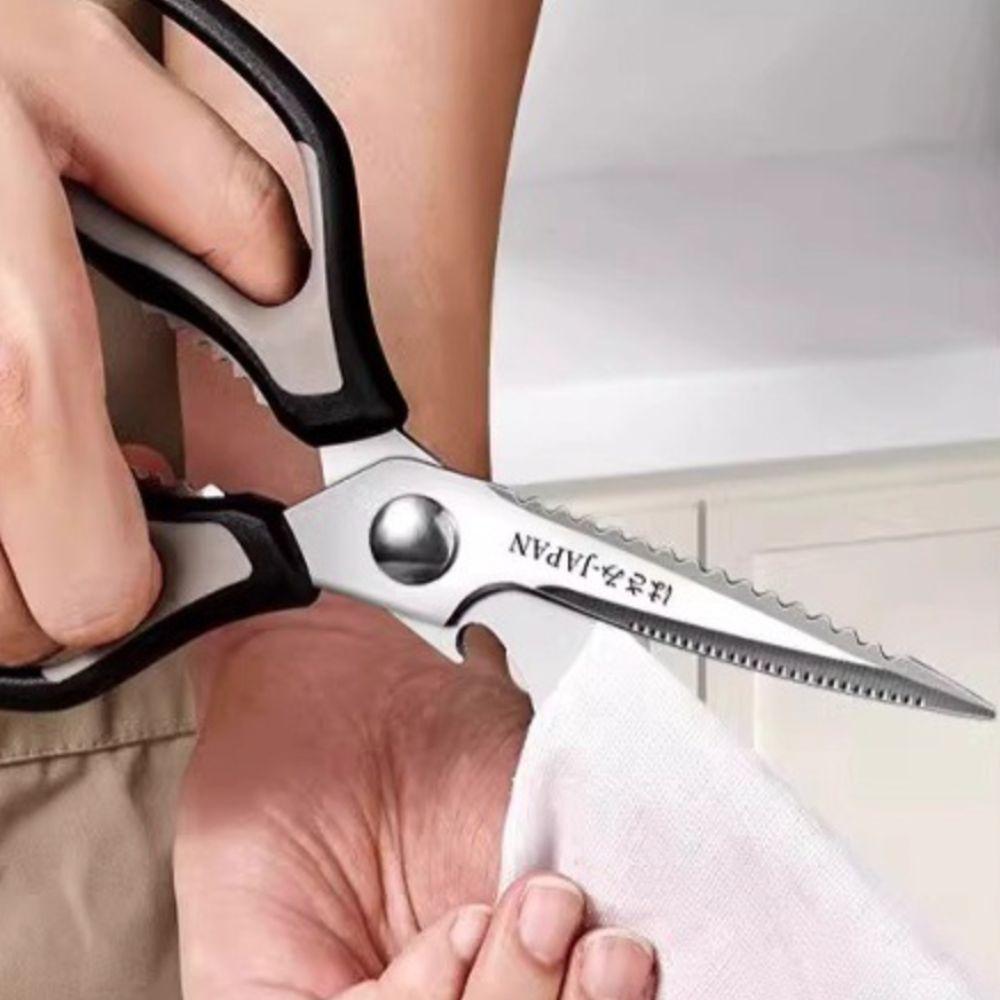 Ergonomic Handle Barbecue Shears Heavy-duty Kitchen Scissor Durable Bottle Opener  Fish