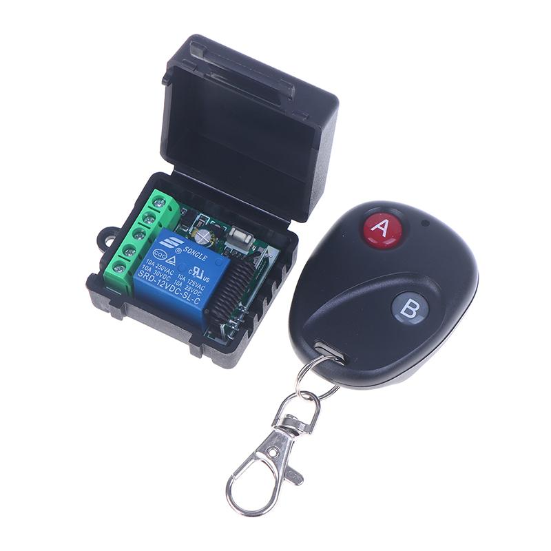 DC 12V 1CH Relay Receiver Module RF EV1527 Learning Code Transmitter Access Control 433Mhz Universal Wireless Remote Key Switch