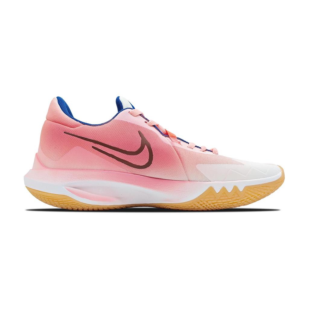 Nike Precision 6 Abrasion Resistant Abrasion Resistant Low Top Basketball Shoes Men's Pink White HV1796-141(Team282-)