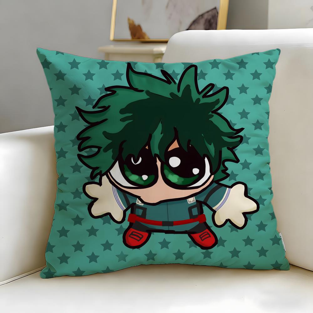 popular anime My Hero Academia Cushion Cover Soft & Easy-Wash Pillow Case – Versatile for Couch, Bed, Travel and Office