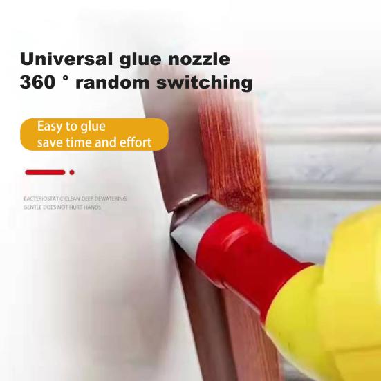 Stainless Steel Glue Nozzle Set Rustproof Corrosion Resistant Universal Integrated Rubber Nozzle Tool Kit Versatile Caulking Accessories