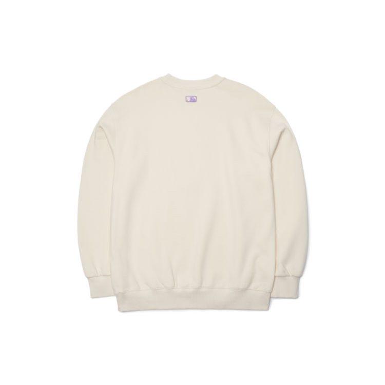 MLB New York Yankees Sweatshirts Unisex Beige Crew Neck Moderate Regular 3AMTL6116-50CRS