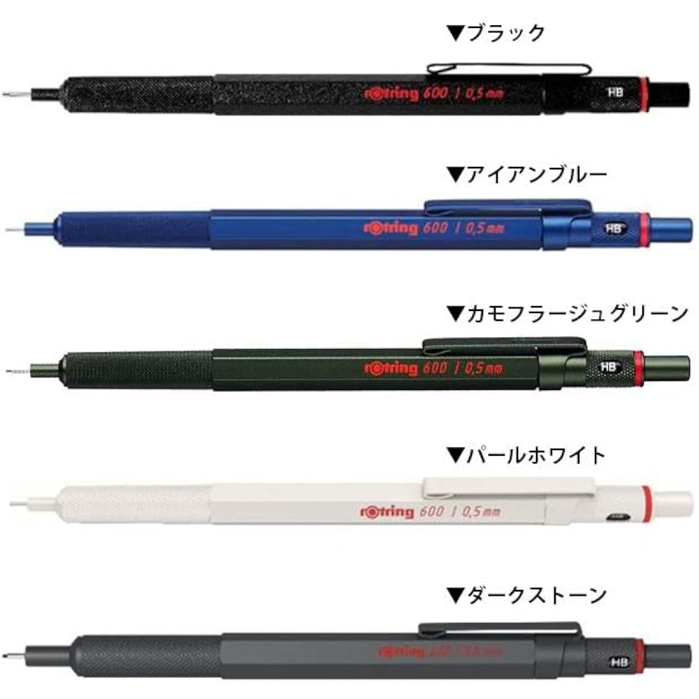 Rotling Single Pack Gift Set 600 Mechanical Pencil Hardcover Notebook Pen Pouch Iron Blue Mechani...