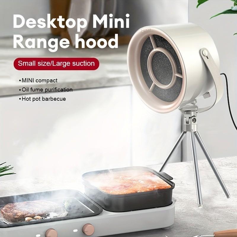 40W Adjustable Angle Portable Hood USB Rechargeable Kitchen Indoor BBQ Hot Pot Fume Extractor Mini Desktop Range Hood