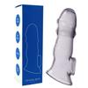 Reusable Penis Sleeves High Elastic Condoms Cock Soft Extender Enlargement Delay Ejaculation Sex Toys for Men Couple Sex Product