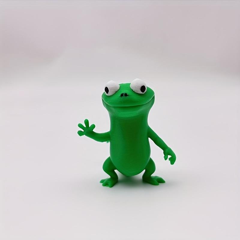 3D Printed Lizard Meme Statues, Fun Lizard Arm Swinging Home Decor Ornaments, Party, Home Office, Holiday Decorations