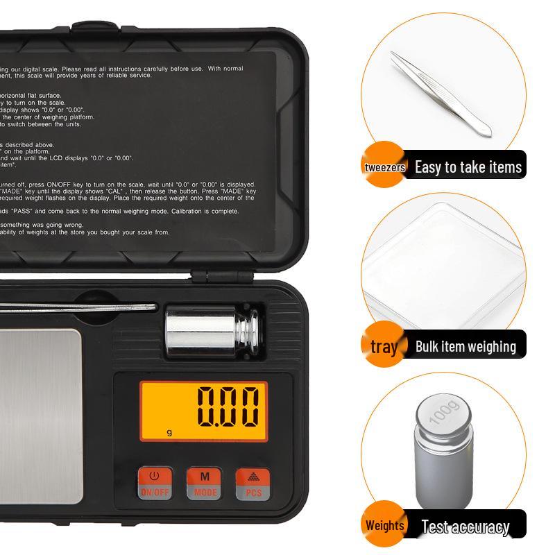 Mini High-Precision Portable Jewelry Scale 0.001g