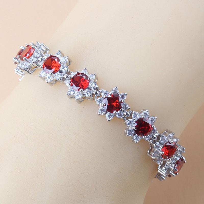 Green Cubic Zirconia Bracelets Quality Ladies Wedding Fashion