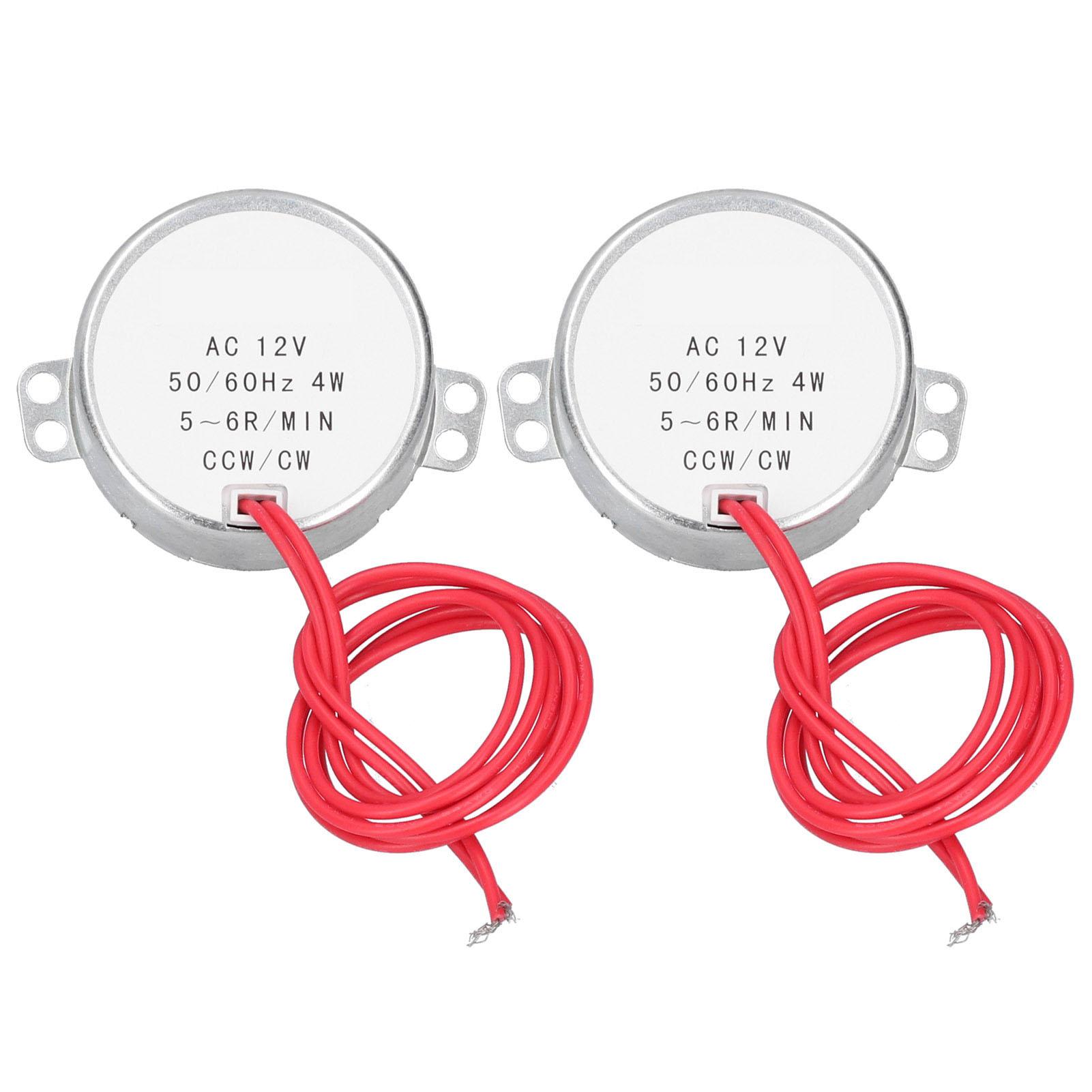 

2Pcs AC Motor Synchronous CCWCW Micro Machine Tool Accessories AC12V 56RMIN 4W