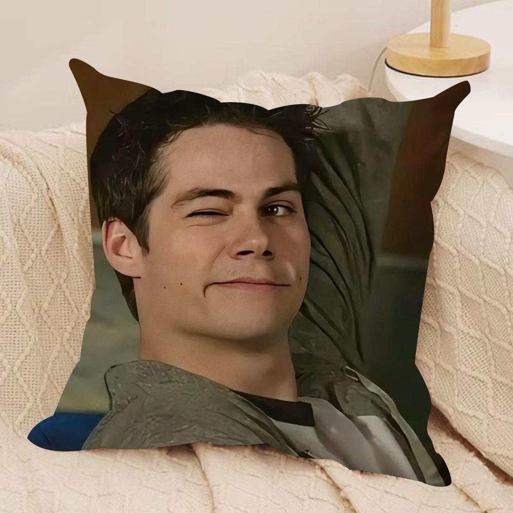 

DDylan O Brien Cushion Cover Soft Plush Fabric DoubleSided Printed Sofa Cushion Cover for All Seasons Home Decor Gift 30x30cm