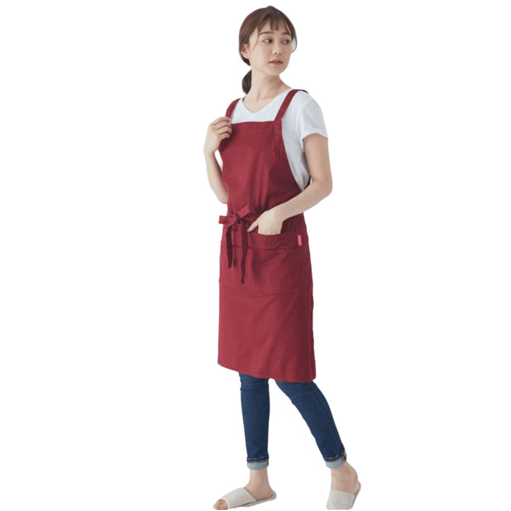Cotton Household Waterproof Apron Hanging Neck Kitchen Apron Japanese-style Apron  Home