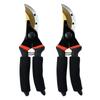 DIY Industrial Fruit Flower Branch Shears Soft Grip Plastic Handle-Bypass Pruning Scissors PINSHUN Brand Steel Blades