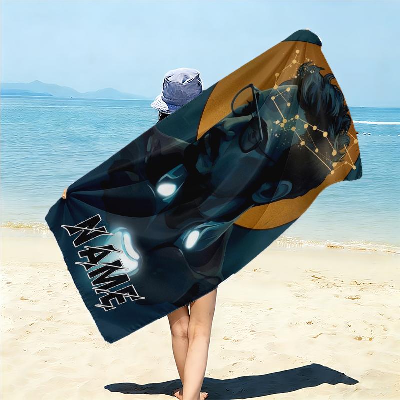 Personalized "Spider-Man: Spider-Verse" Beach Towel Microfiber Beach Towel Thin Absorbent for Beach Swimming Yoga Bath Sports. 0910240