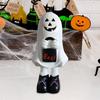 Ghost Figurine Resin Cartoon Standing Ghost Statue Hand-painted Ghost Table Centerpiece for Halloween Decorations Mantel Shelf