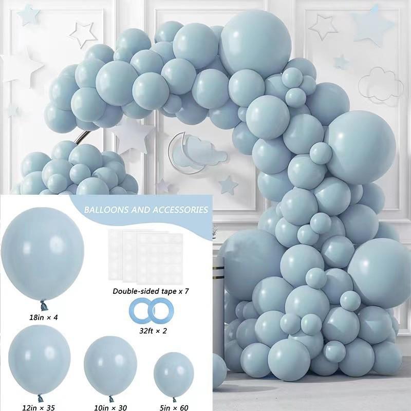 Conjunto de Balões Macarons Matte e Metálicos para Decorações de Festa de Aniversário Multicena