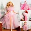 Luxury Pink Lace Dresses Doll Dresses Clothes Suit for 1/6 BJD 30cm Supermodel Dolls