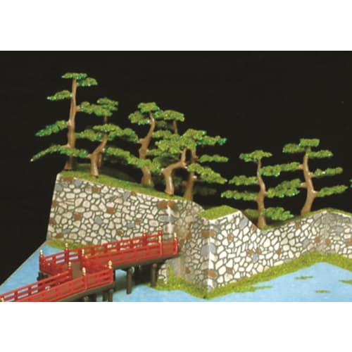 Doyusha 1/350 Japanese Castle Standard Matsumoto Castle Plastic Model S-24 Molded Color